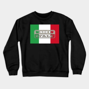 Made in italy with italian flag Crewneck Sweatshirt